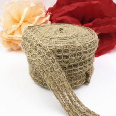 1.5inch Natural Color Mesh Jute Burlap Ribbon For vintage rustic wedding and Wreaths Ribbon 10Meter/Roll