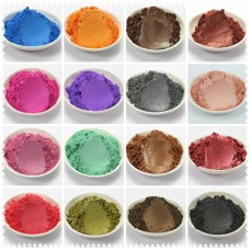 Healthy Natural Mineral Mica Powder DIY For Soap Dye Soap Colorant  makeup Eyeshadow Soap Powder  24 colors