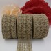 2.5inch Natural Color Weave Mesh Patern Jute Burlap Ribbon For vintage rustic wedding and Wreaths Ribbon 10Meter/Roll