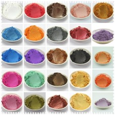 42 Colors Mixed  Healthy Natural Mineral Mica Powder DIY For Soap Dye Soap Colorant makeup