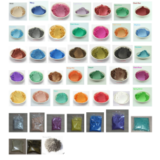 45 mixed colors healthy Natural Mineral Mica DIY dye , pearl pigments , used for Makeup, Skincare , Soap ,Eyeshadow , candle, paint , crafts and so on