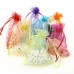 Organza Jewelry Candy Wedding Gift Pouch Bags 7x9cm Mix Color for Party Holiday New Year Use pack of 50
