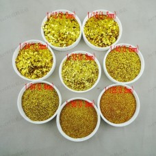 Metal gold color glitter powder Sequin Powder DIY For Nail Art Makeup Christmas gifts craft candles and so on