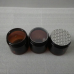 200g Amber Glass Straight Sided Jar , 200ml Amber 6.8 oz Plastic Jar Black Lid ,