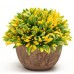 Colorful Artificial Topiary Tree Ball Plants Pot Garden Office Home Indoor Decor Flower