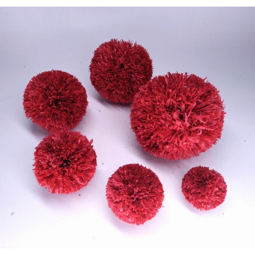 Handmade pom poms ,Raffia Pom Poms with Loops for DIY Crafts, Raffia Decorations Handmade from