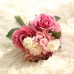 Rose Artificial Flowers Bridal Bouquet Fake Flower for Home Wedding Decoration