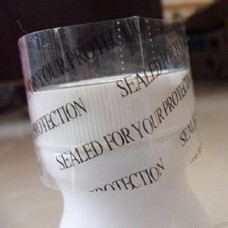  40mm x 40mm Heat Shrink Neck Wrap Band Perforated Cut Boston Round Bottle Tamper Seal,Shrink Wrap film perfect for bottles sleeves have perforation lines 