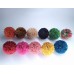 Straw hat raffia ,raffia Pom Pom Charm, paper pompom , straw pompoms, straw ball , round PomPoms, cute looks