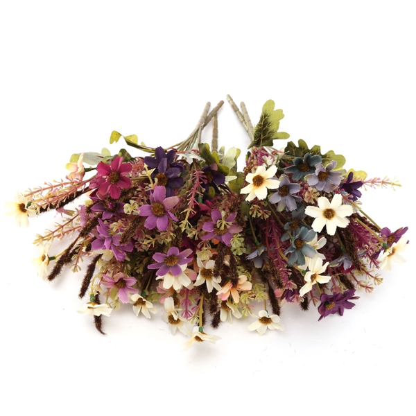 Artificial-Daisy-Silk-Flowers-Leaf-Home-Party-Wedding-Garden-Decor-DIY-986005